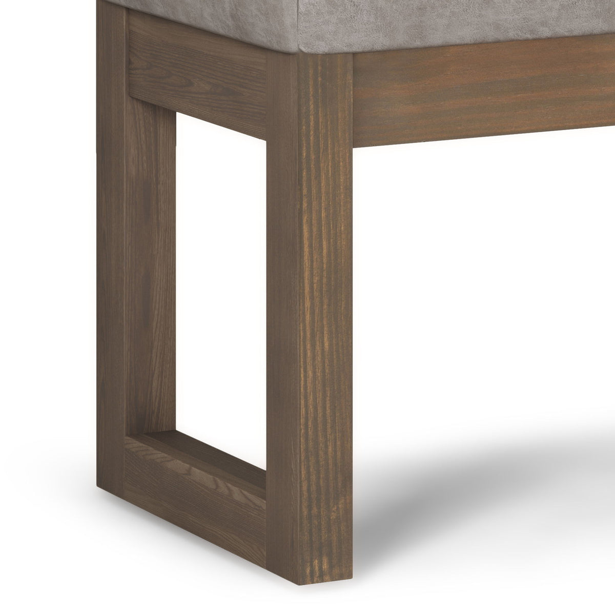 Milltown - Footstool, Small Ottoman Bench - Gray