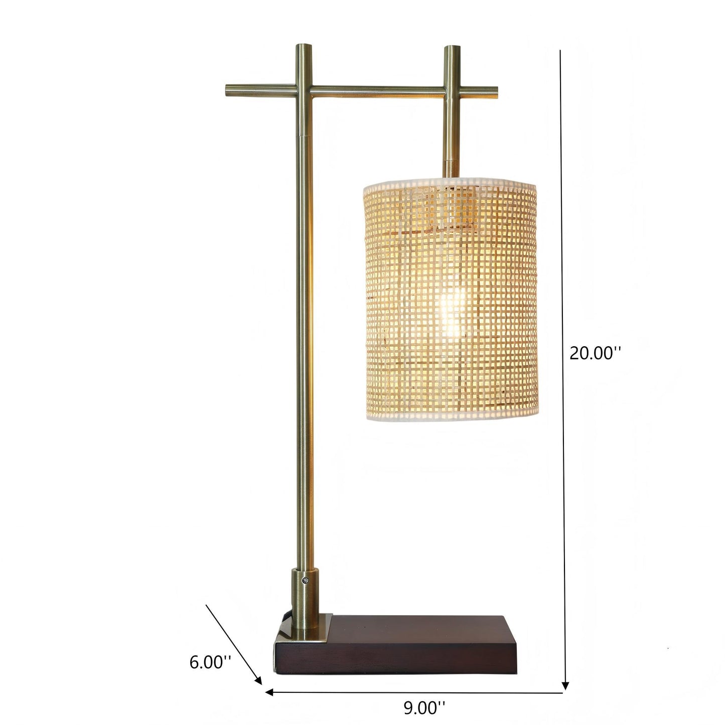 Bedroom Table Lamp With Lampshade - Bronze