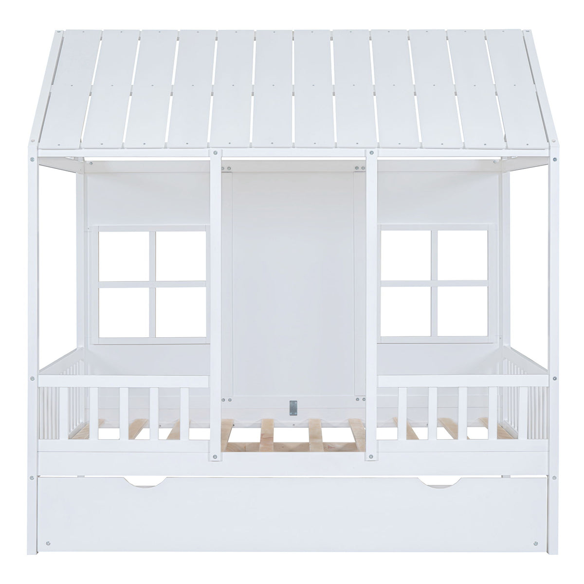House Bed With Twin Size Trundle, Daybed
