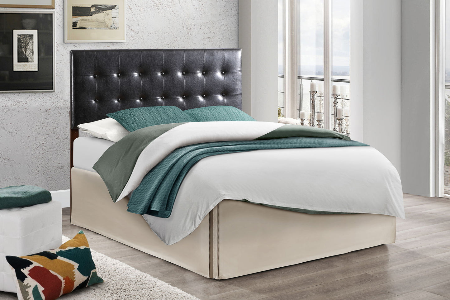 Versatile Adjustable Headboard - Black