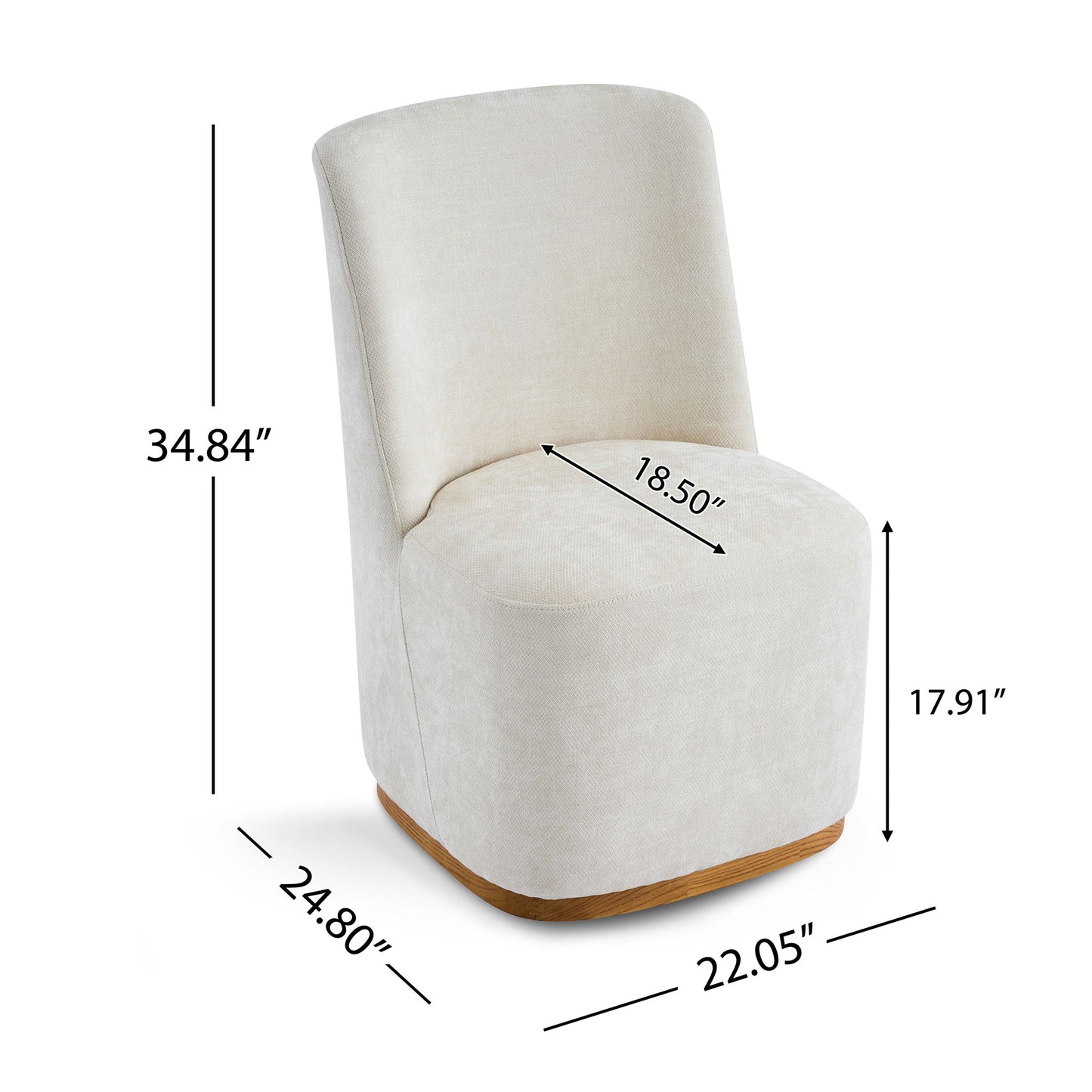 Indoor Upholstered Dining Chair (Set of 2)