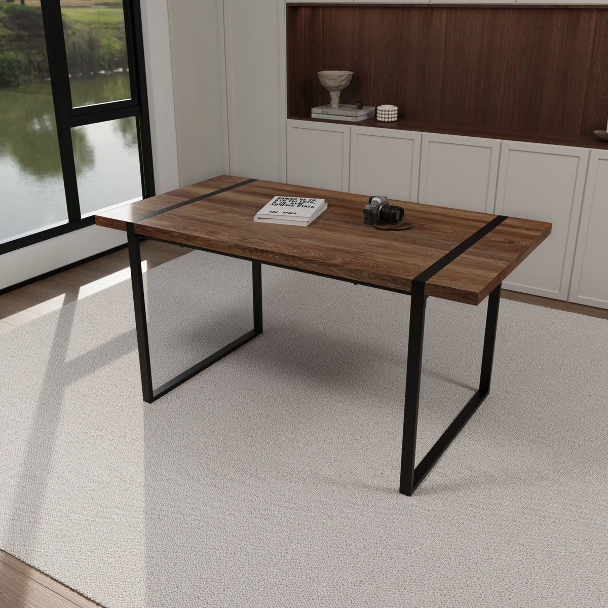 Rectangular Dining Table, 4 - 6 Person Capacity - Wood