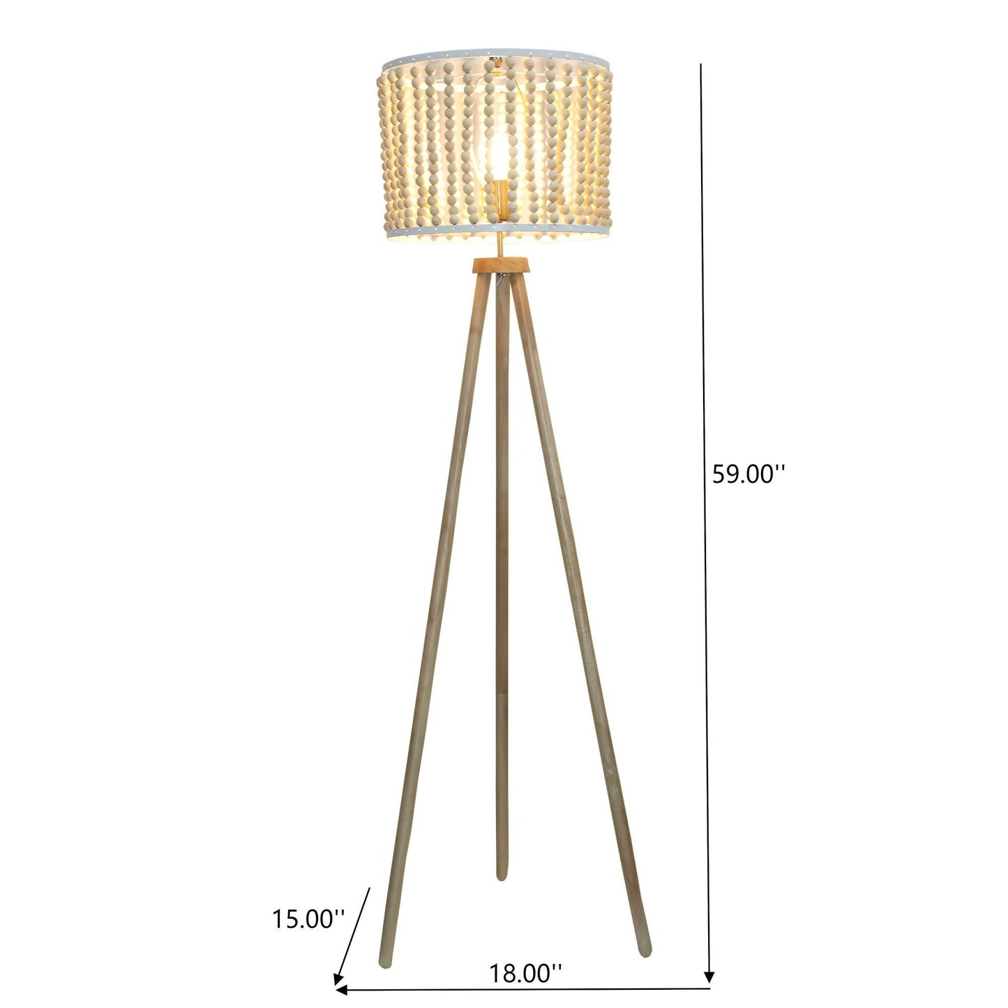 Brillo - 3 Legged Floor Lamp - Brown