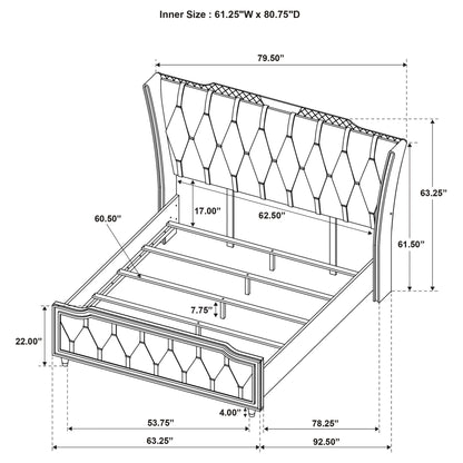 Mika - Bedroom Set With LED Lighting