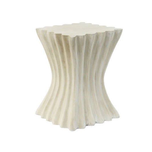 Mgo Archaistic Wavy Side Table - Antique Sandstone