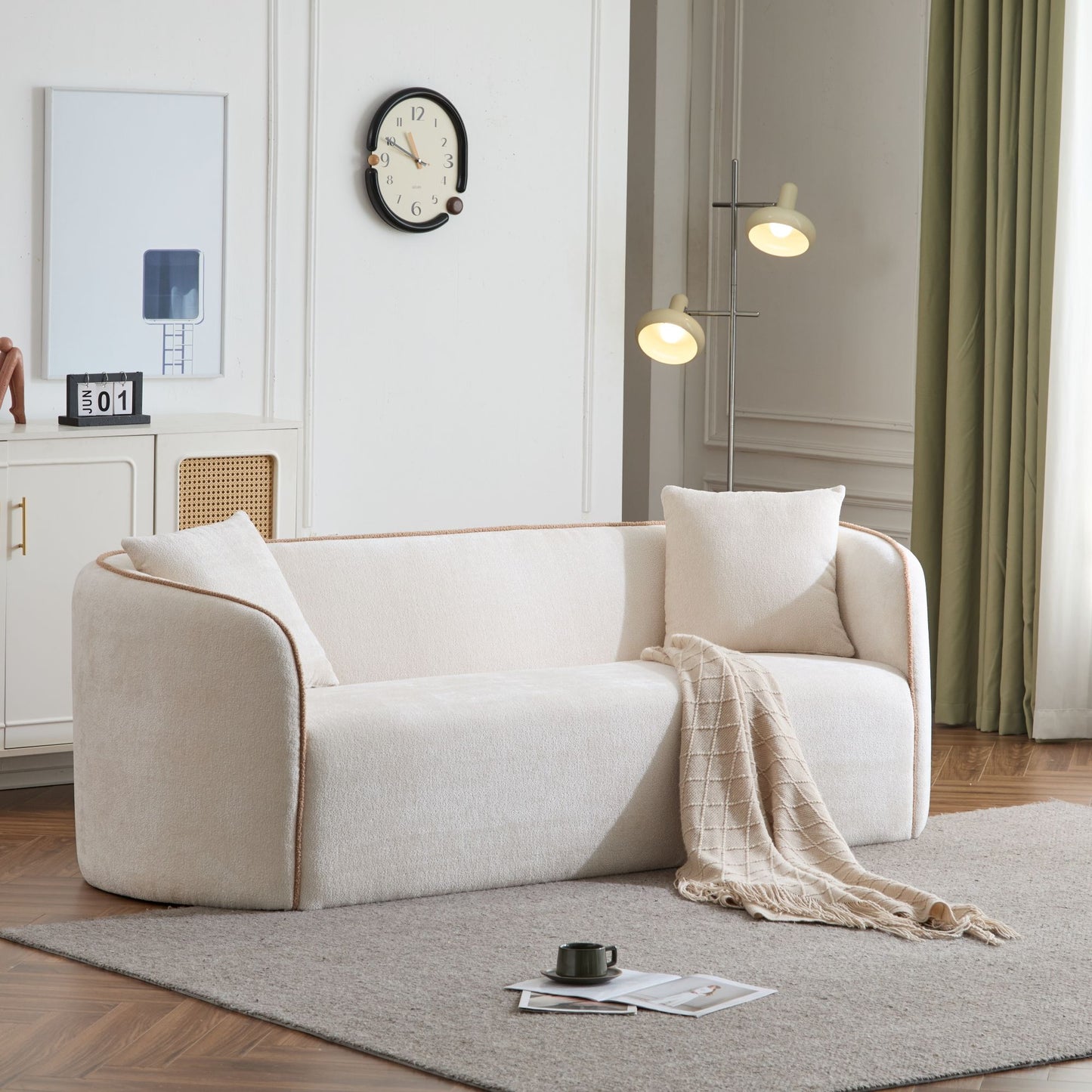 Coral - Curved Sofa, 3 Seater