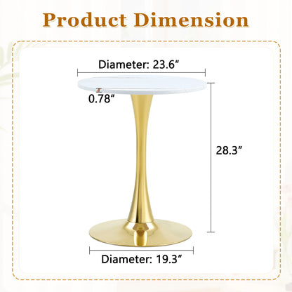 Round Dining Table With Thickened Top For Kitchen