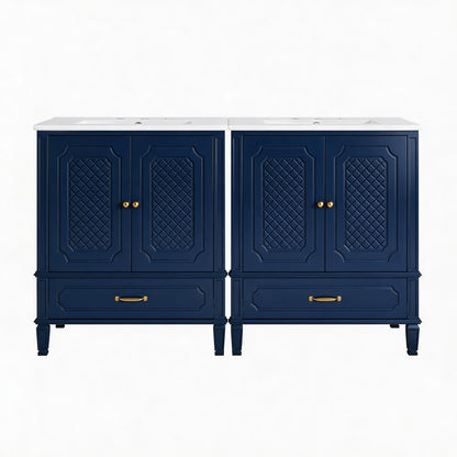 Bathroom Vanity With Sink, Soft Closing Door, Multi Functional Storage