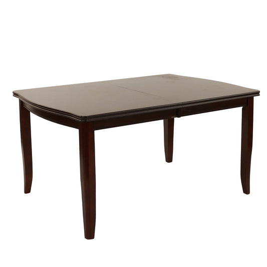 Dining Table With Built In Butterfly Leaf, Rectangle Shape, Extendable - Espresso