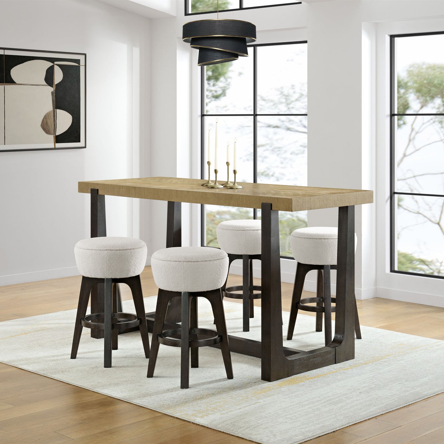 Table With Trestle Base