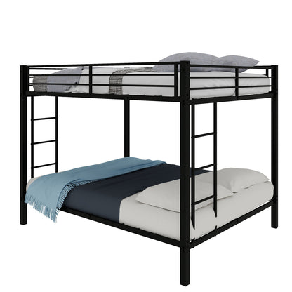 Bunk Bed For Kids, Convertible Frame With Ladders & Guardrail
