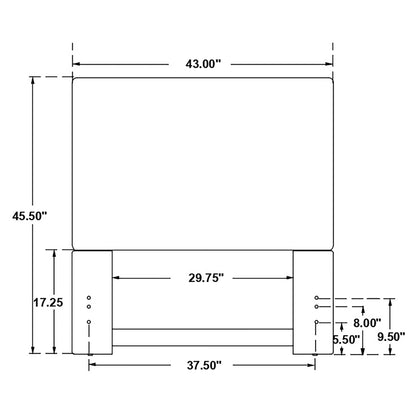 Simone - Twin Panel Headboard - Sand