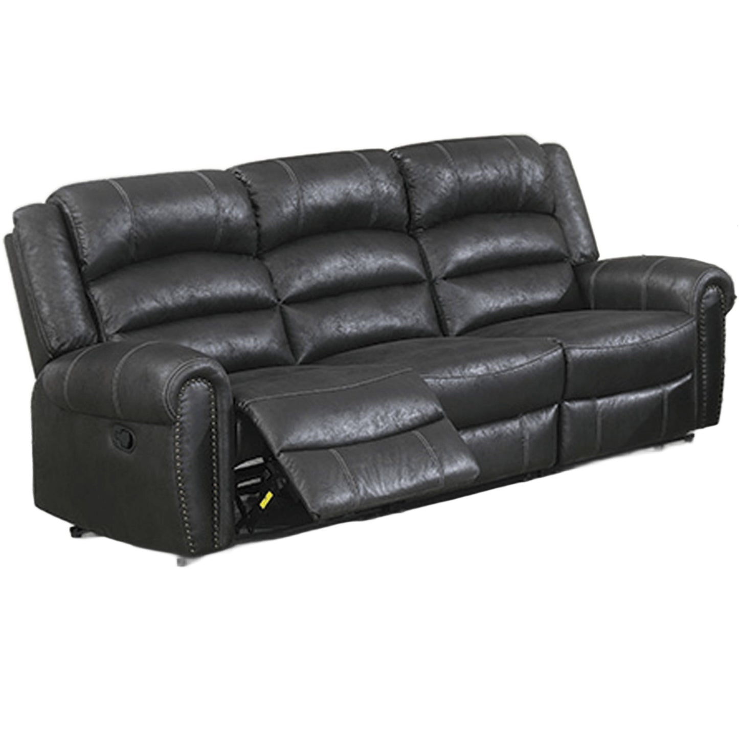 Power Reclining Sofa With Built In USB Port - Black