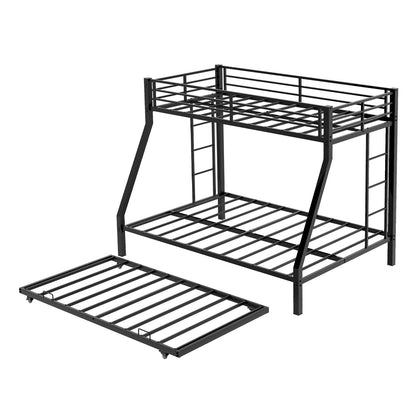 Bunk Bed For Kids, Convertible Frame With Ladders & Guardrail