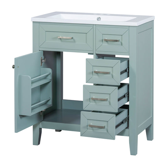 Modern Bathroom Vanity With Sink Combo, 3 Drawers
