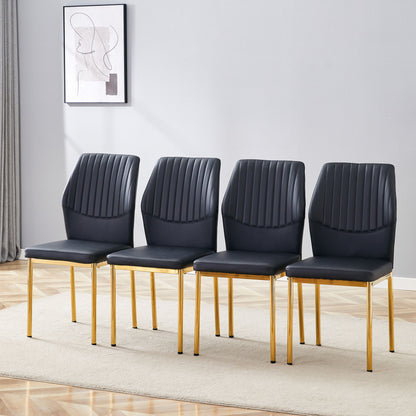 Luxury Simple Chair With Metal Leg