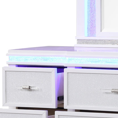 9 Drawer Dresser - White