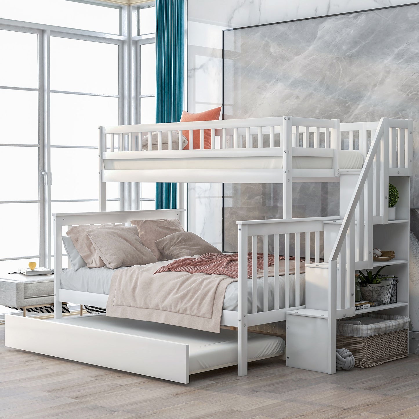 Bunk Bed & Staircase