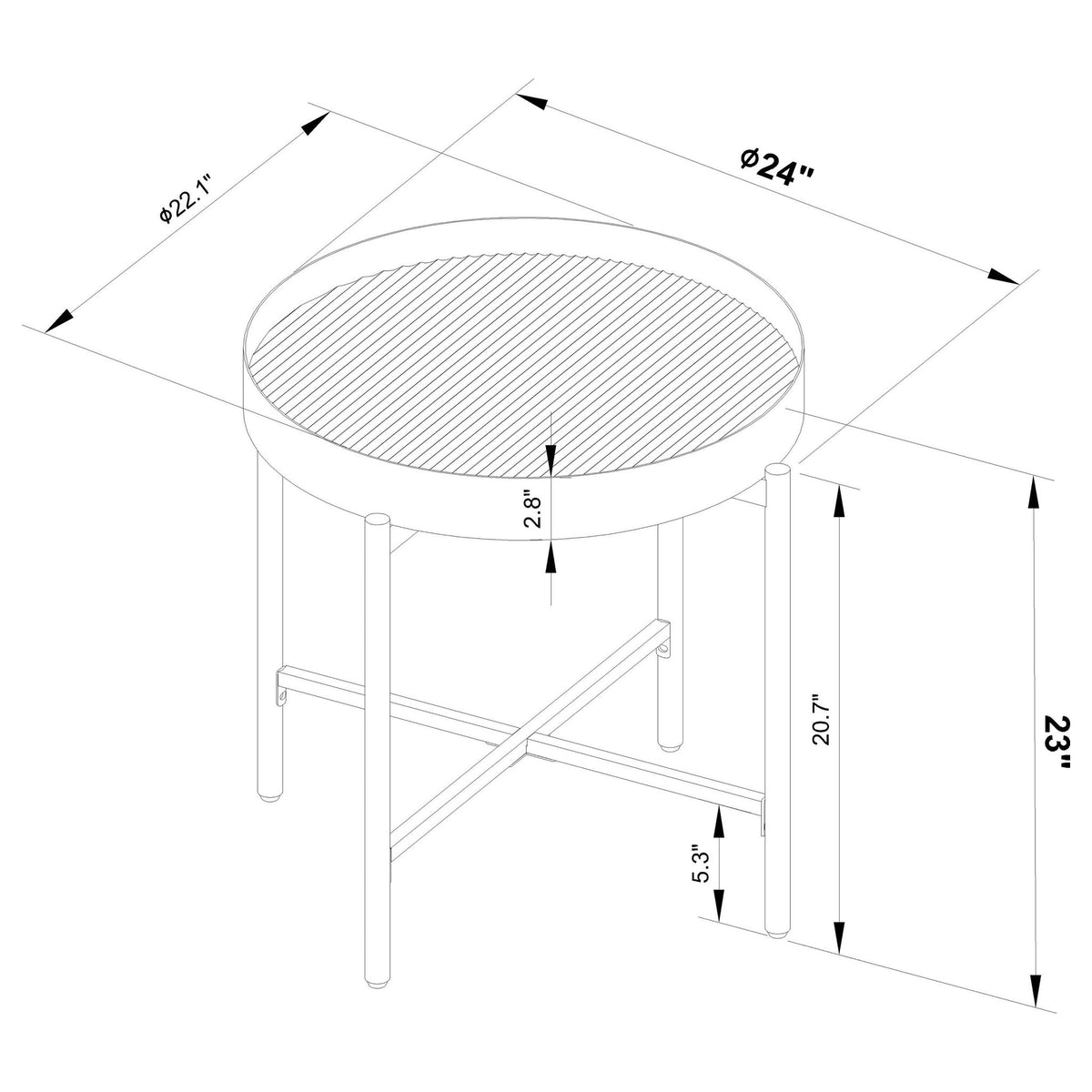 Rafael - Round Design Table