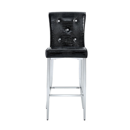 Bar Chairs & Crystal Clasp Design (Set of 2)