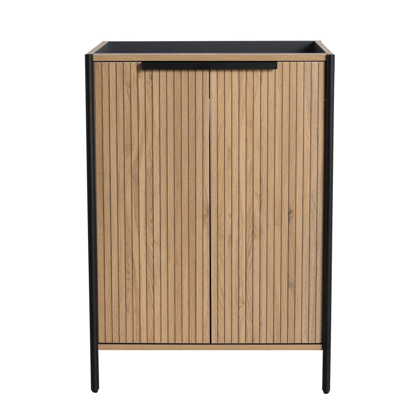 Contemporary Freestanding Bathroom Vanity With Adjustable Shelves