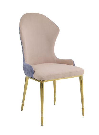 Caolan Lavender - Side Chair (Set of 2) - Tan / Gold