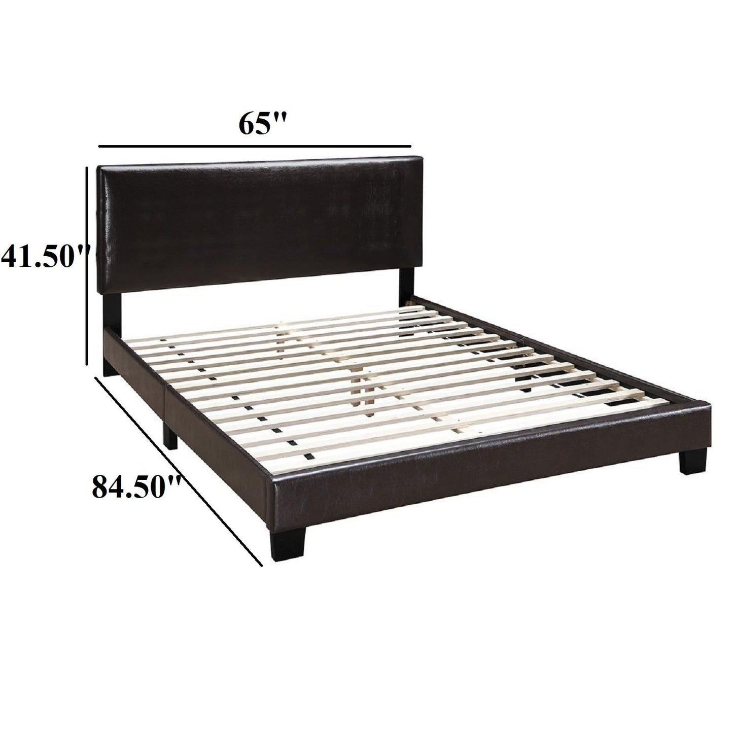 Upholstered Bed With Adjustable Headboard
