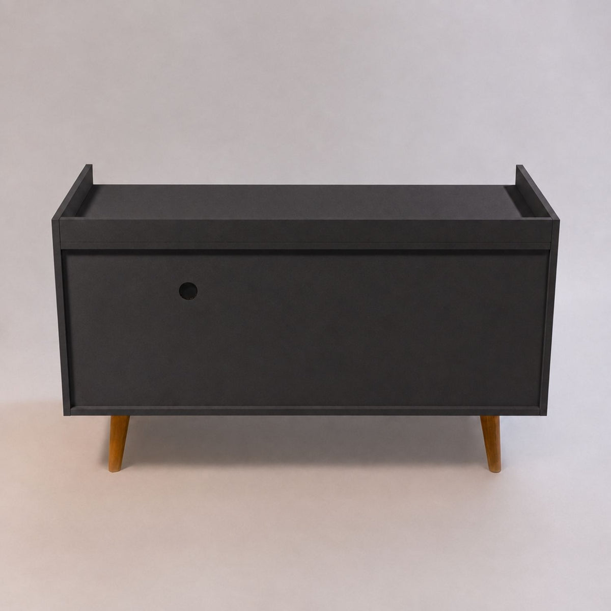 TV Stand For TVs Up To 45" With Open Storage Shelf, Cable Management, 1 Door And 1 Drawer