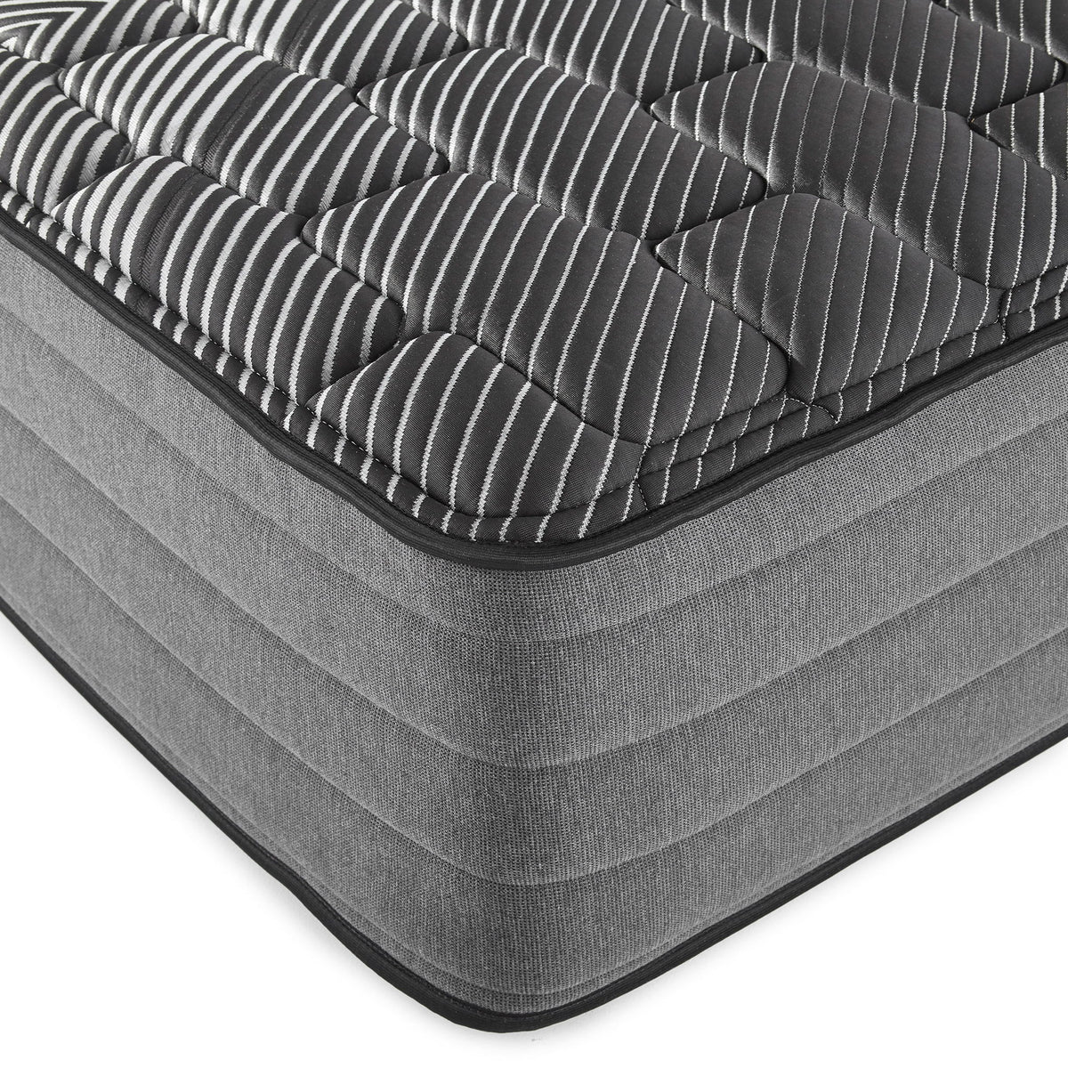Starrett Black - 14" Euro Top Hybrid Mattress With Copper Gel And Silver Infused Foam - Sleek Black - Twin