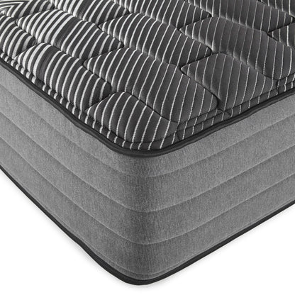 Starrett Black - 14" Euro Top Hybrid Mattress With Copper Gel And Silver Infused Foam - Sleek Black - Twin