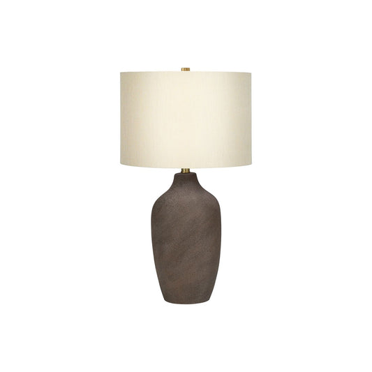Lighting, Table Lamp, Ceramic, Resin, Contemporary - Gray
