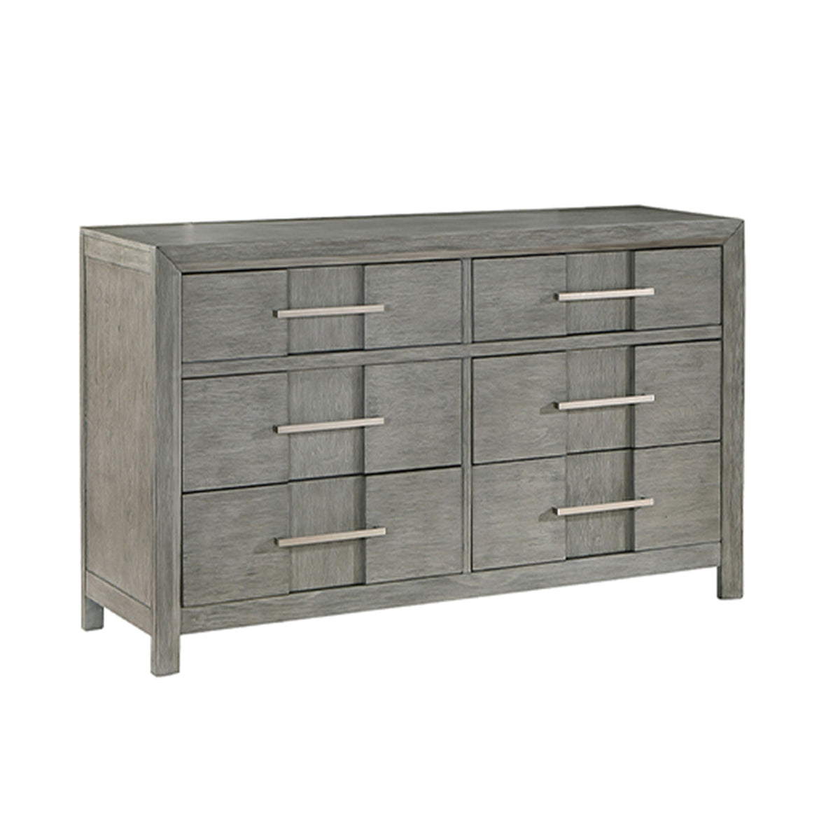 6 Drawer Dresser - Gray - Wood