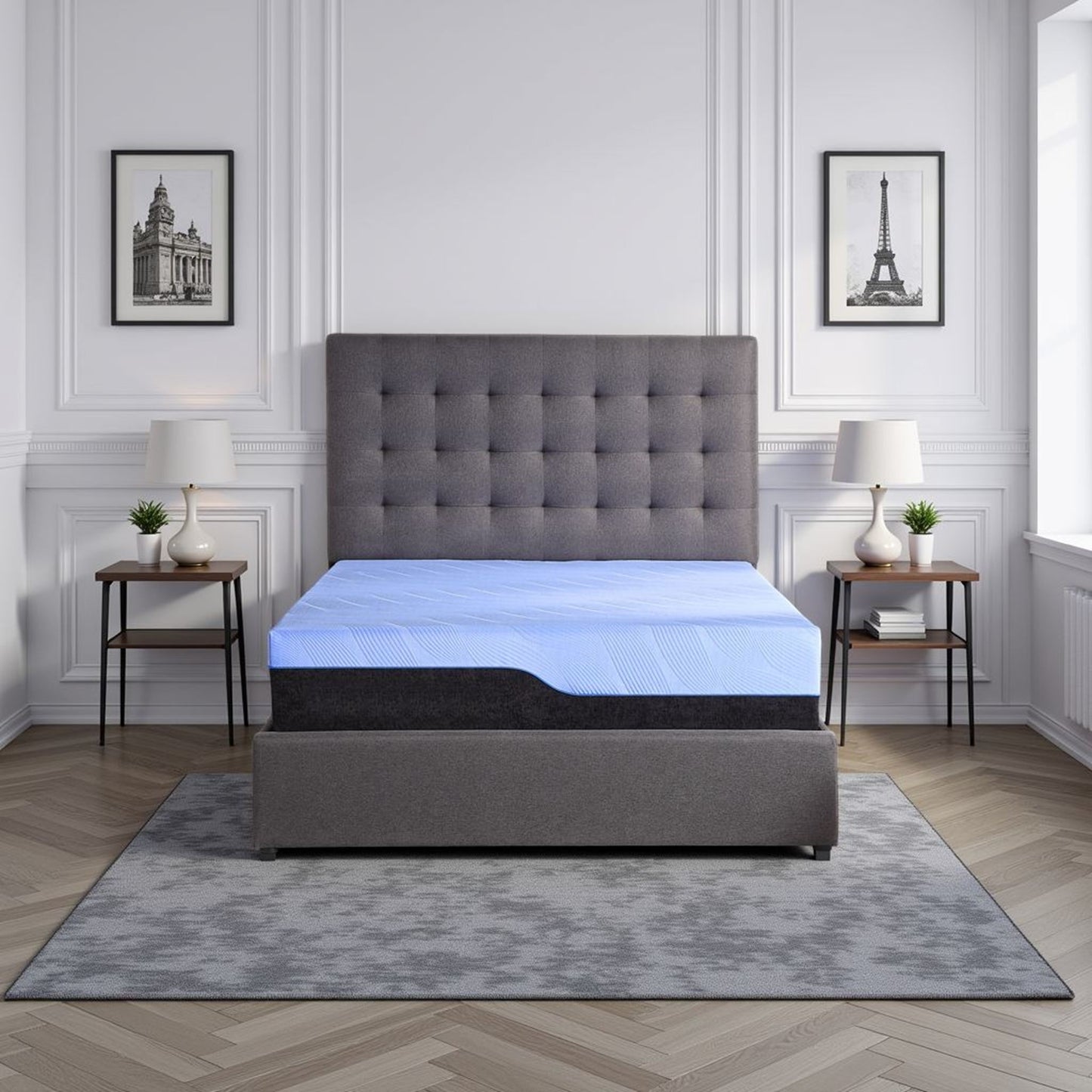Refresh - 12" Hybrid Cooling Gelcare Memory Foam And Coil Mattress
