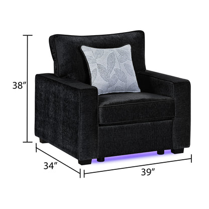 Rita - Accent Chair With LED Underlighting