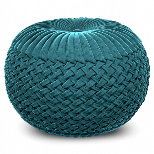 Grafton - Handcrafted Round Pouf