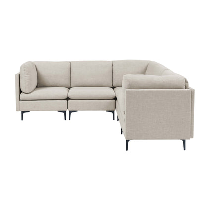 Upholstered Modular Sectional With Tall Legs