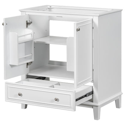 Modern Bathroom Vanity Base Only With Doors And Drawer