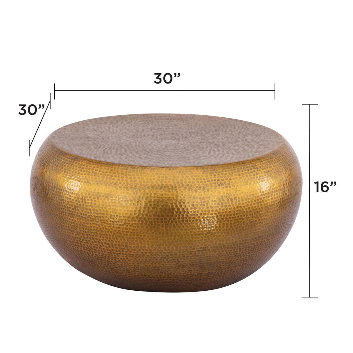 2 Piece Coffee And End Table Set, Oval Design - Gold