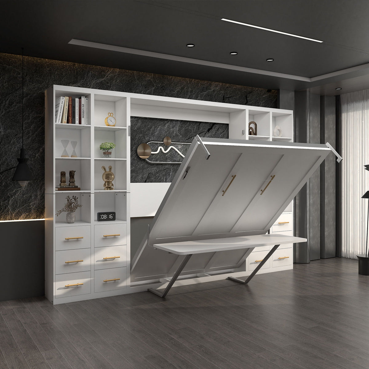 Multifunctional Vertical Murphy Wall Bed