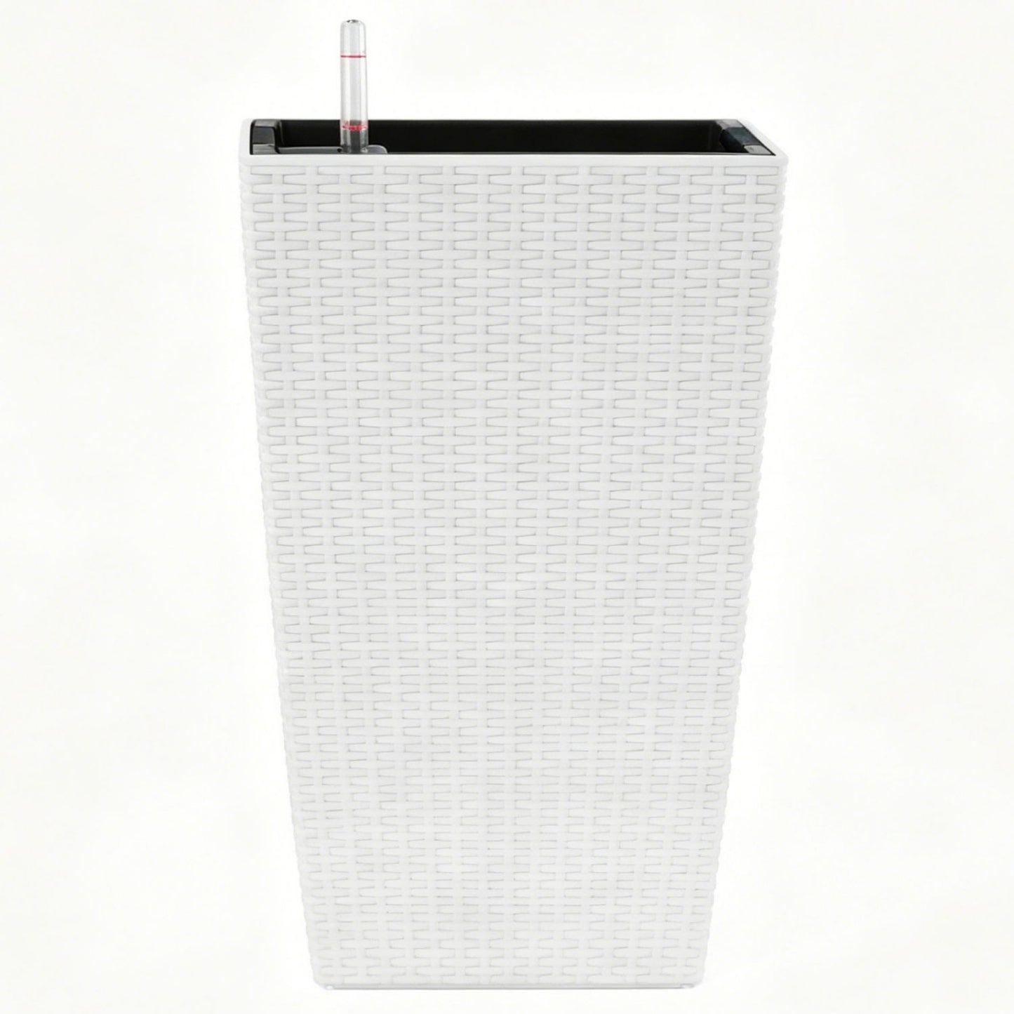 Square Large Planter With Automatic Watering System For Home And Garden (Set of 2) - White
