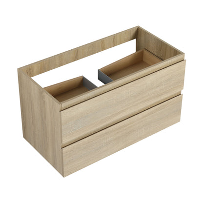 Wall Mounted Bathroom Vanity Cabinet, Soft Close Drawers (Vanity Only)