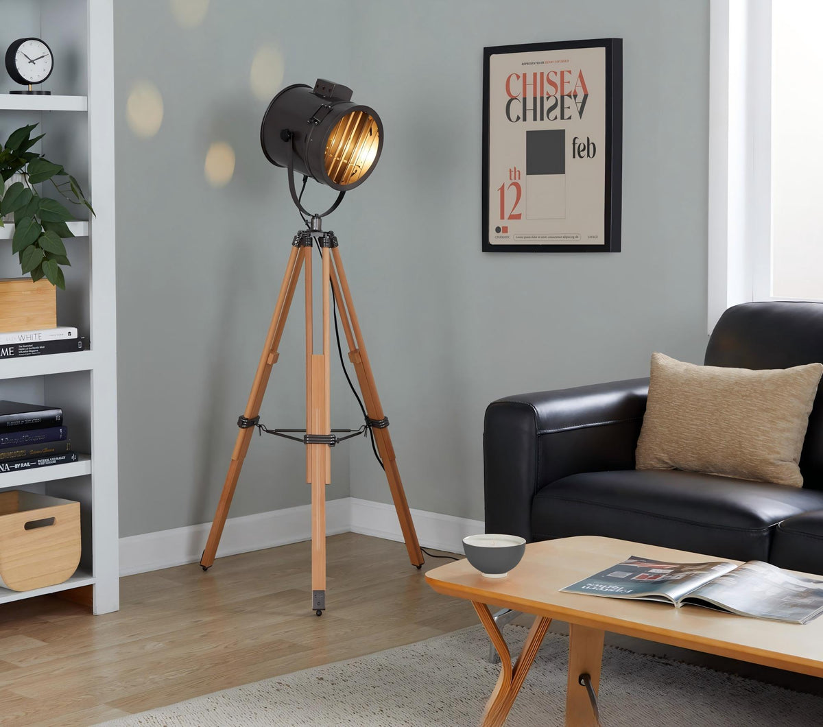 Ahoy - Industrial Floor Lamp - Natural
