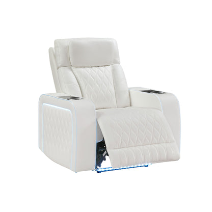 Electra - Power Recliner With Power Headrest, Massage, LED Lighting And USB Control