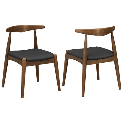 Dining Chairs With Ergonomic Backrest (Set of 2)