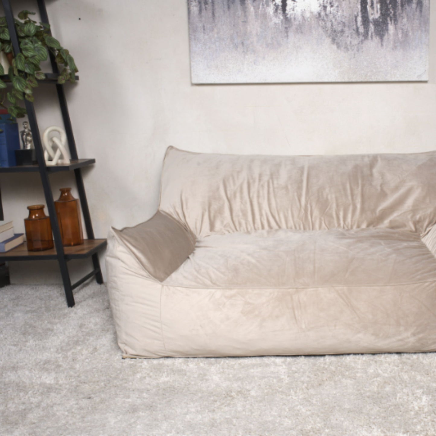 Fila - een Oversized Seater Bean Bag Chair With Armrests
