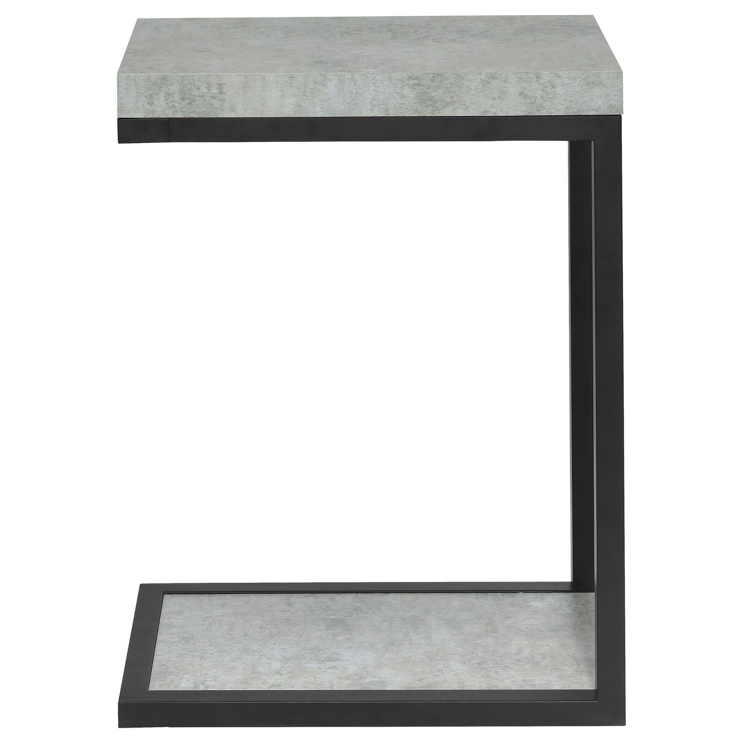 Snack Table With Industrial Base