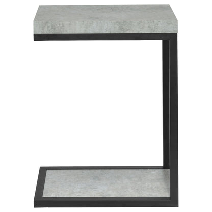 Snack Table With Industrial Base