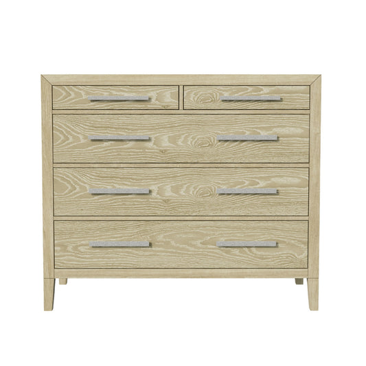 Adeline - 5 Drawers Chest - Natural Wood Wash