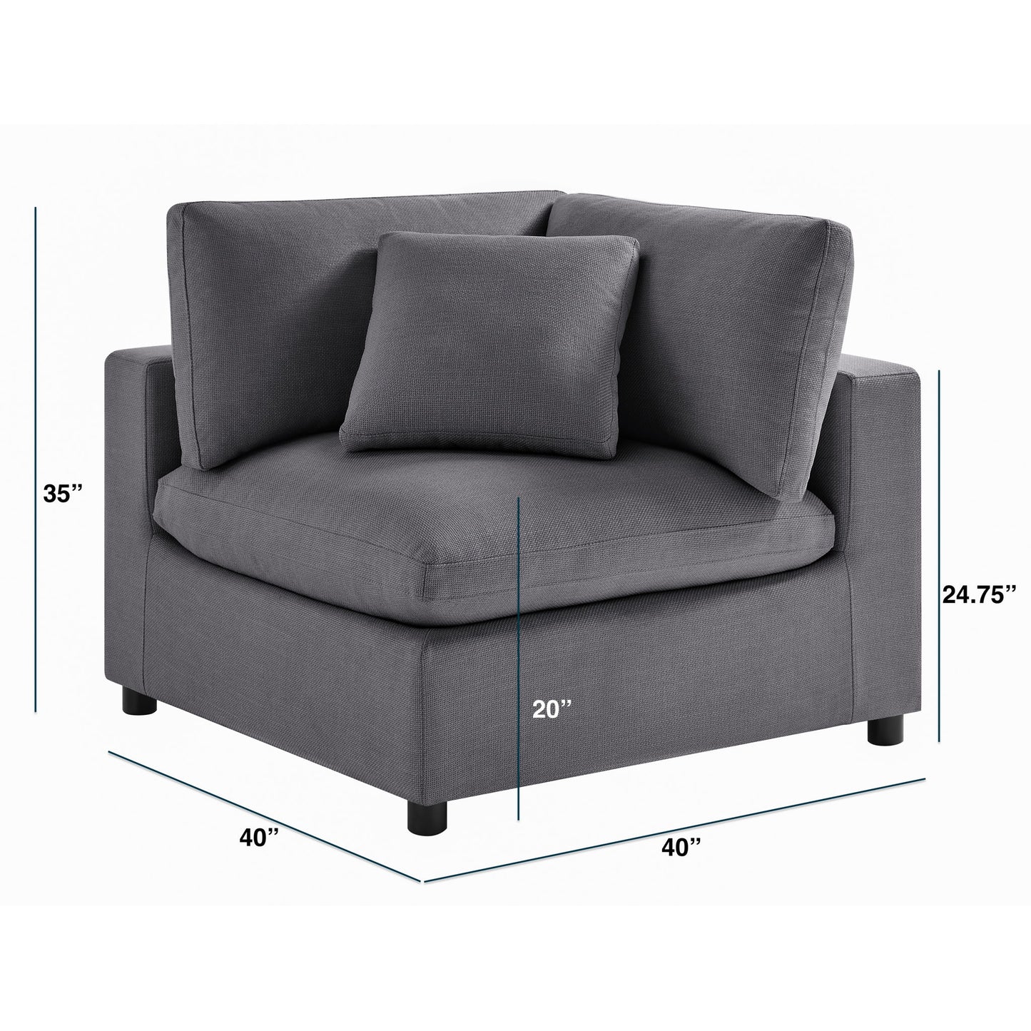 Cassandra - Corner Wedge Chair
