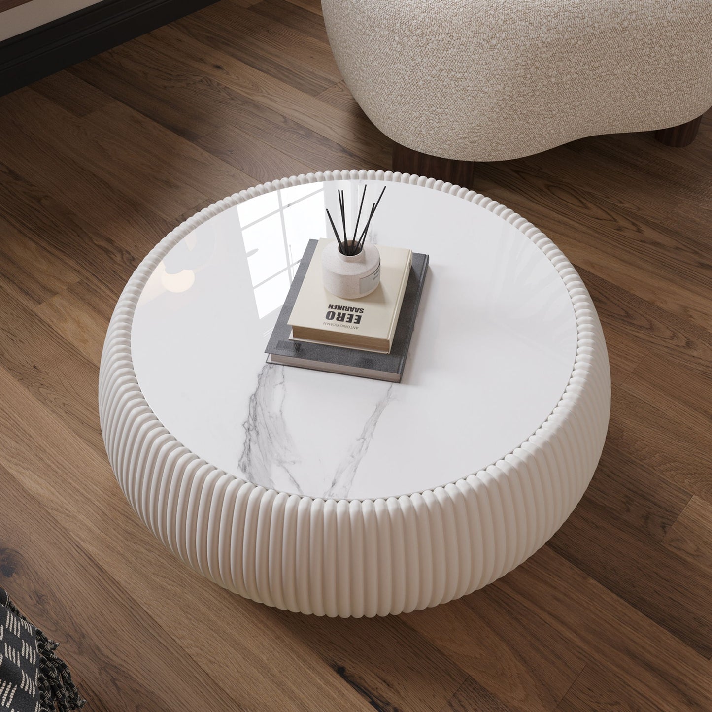 Drum Shaped Coffee Table